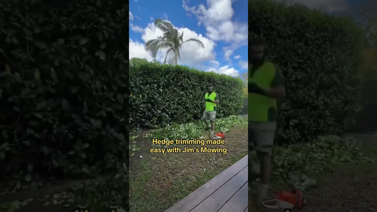 Need neat hedges? Let Jim's Mowing take care of it! 📞 Call 131 546 for a free quote