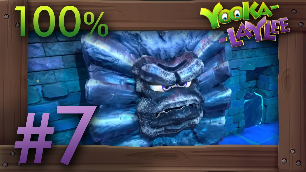 Yooka-Laylee 100% Walkthrough Part 7 - World 2 Glitterglaze Glacier #2 (All Quills, Pagies, Secrets) super mario bros u deluxe