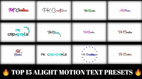 Unveiling the Hottest Alight Motion Text Presets!