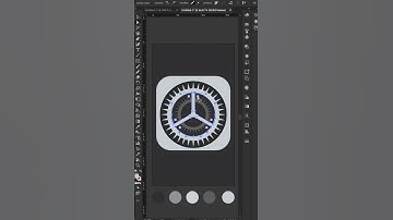 Apple settings icon drawing by using Adobe Illustrator