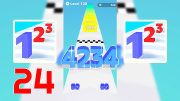 Mobile Gameplay Walkthrough: Number Masters, Pancake Run, Roof Rails, Marble 24 (Android,iOS)