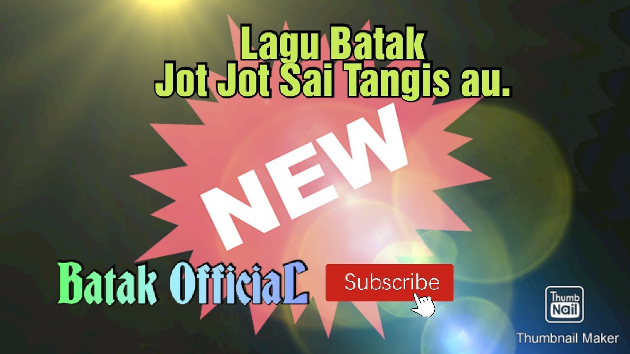 LaGu Batak Jot Jot Sai Tangis Au  Batak OfficiaL