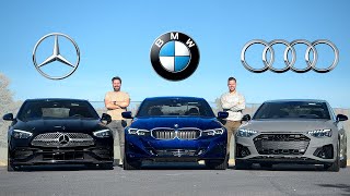 2023 BMW 3 Series vs Mercedes CClass vs Audi A4 // The $50,000 Question