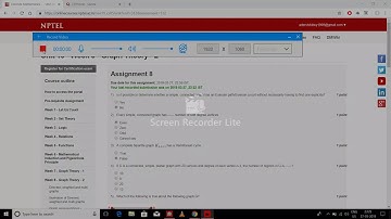 Nptel Discrete Mathematics Assignment 8 solution