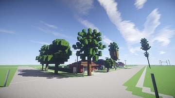 PHOENIX CANARIENSIS TUTORIAL - Minecraft how to build a date palm tree