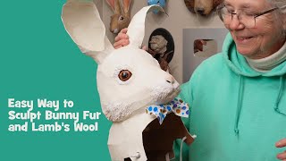 Fast &#39;N Final Bunny Fur or Lamb&#39;s Wool for Paper Mache