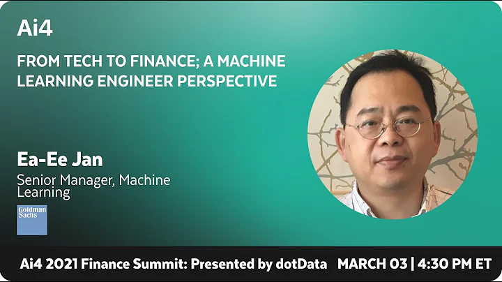 From Tech to Finance; a Machine Learning Engineer Perspective with Goldman Sachs