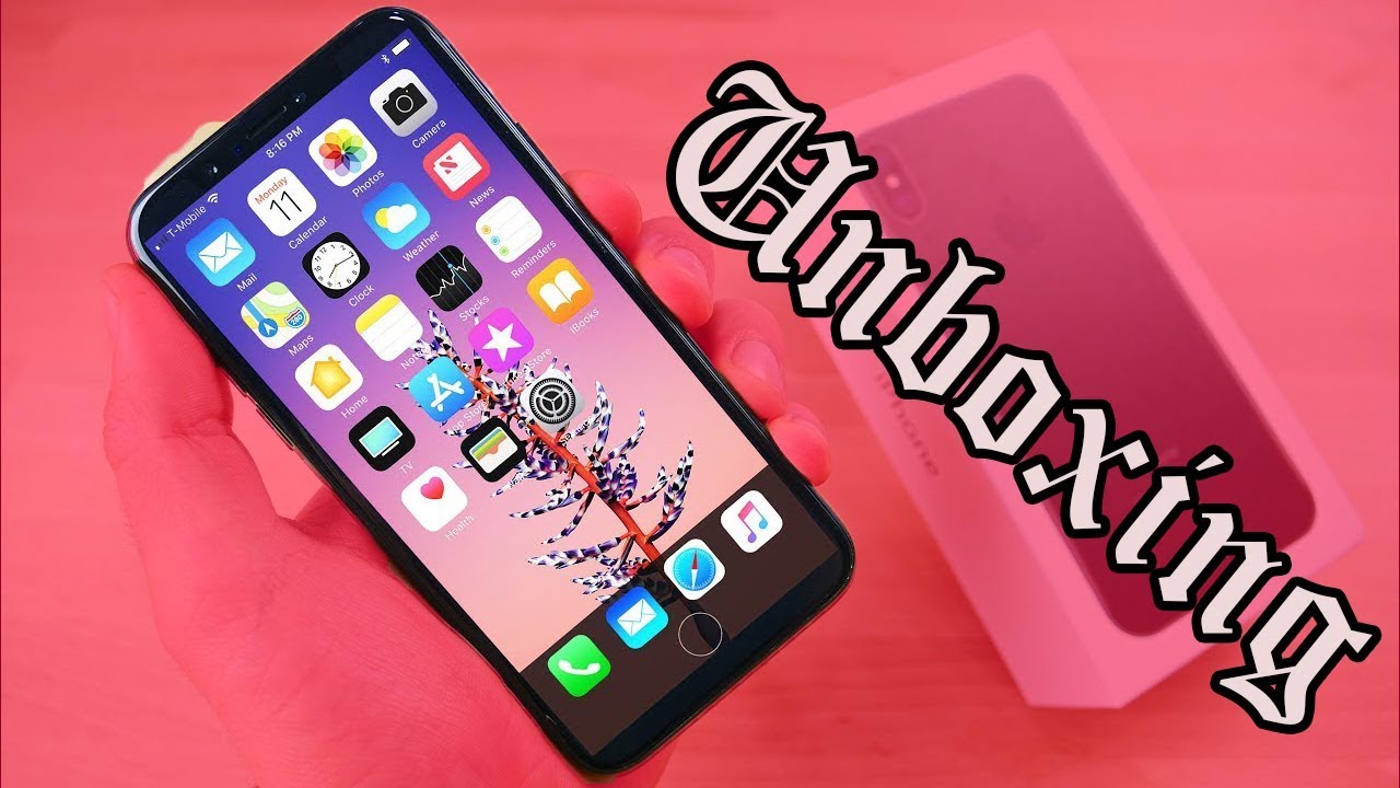 បើកប្រអប់ iPhone X | Unboxing iPhone X (Sorry for bad quality) - YouTube