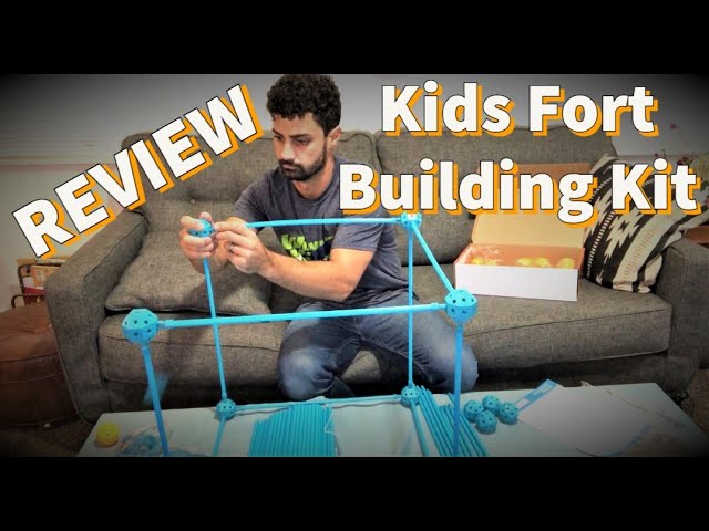 81 Pieces Kids Crazy Construction Fort Building Kit