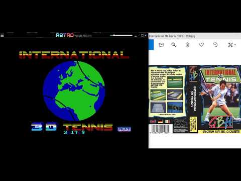 International 3D Tennis (128K) (GBH) - ZX Spectrum - Retro Virtual Machine
