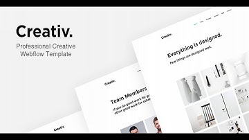 Creativ - Professional Creative Webflow Template | Themeforest Website Templates and Themes