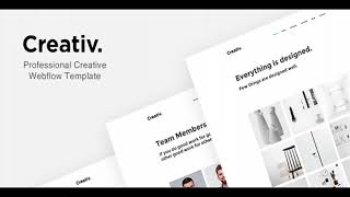Creativ - Professional Creative Webflow Template | Themeforest Website Templates and Themes