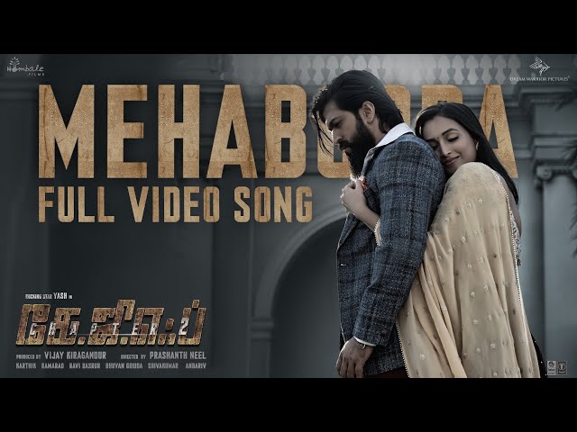 Full Video: Mehabooba (Tamil) KGF Chapter 2 | RockingStar Yash | Prashanth Neel | Ravi Basrur class=