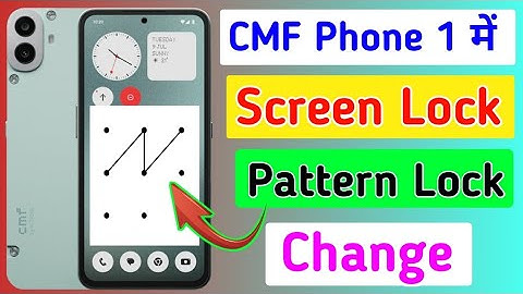 Nothing CMF phone 1 screen lock kaise change kare / how to change screen lock in CMF phone 1 me