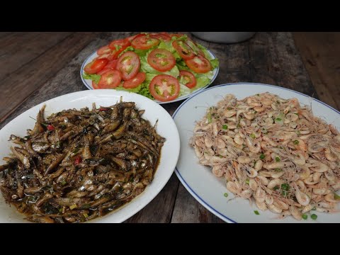 Đặc sản miền quê. Cá trắng kho tiêu, tép rong rang dừa - Bin Đen Miền Tây #345