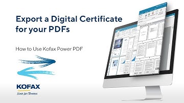 How to Export a Certificate for Your PDFs in Power PDF