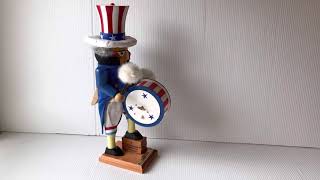 Steinbach Nutcracker Uncle Sam 225th Birthday Drummer Wind Up Musical USA
