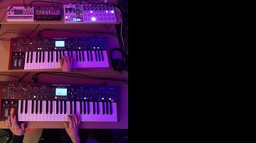 Synthwave (#8) with Behringer DeepMind12 + Korg Volcas + Beatstep Pro (Axial Force)