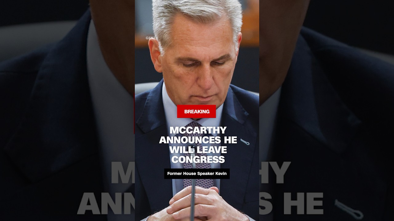 Kevin McCarthy announces he will leave Congress