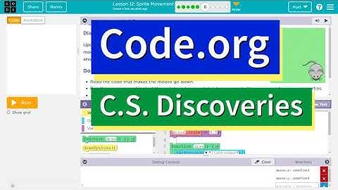 Code.org Lesson 13.4 Sprite Movement | Tutorial with Answers | Unit 3 CS Discoveries