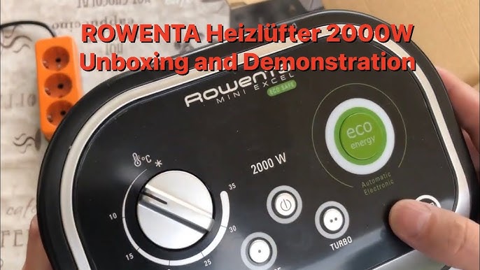 Rowenta Comfort Compact - Calefactor bajo consumo 2000 W, 2