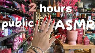 2 hours of PUBLIC ASMR ✨ no talking (no mid roll adds)