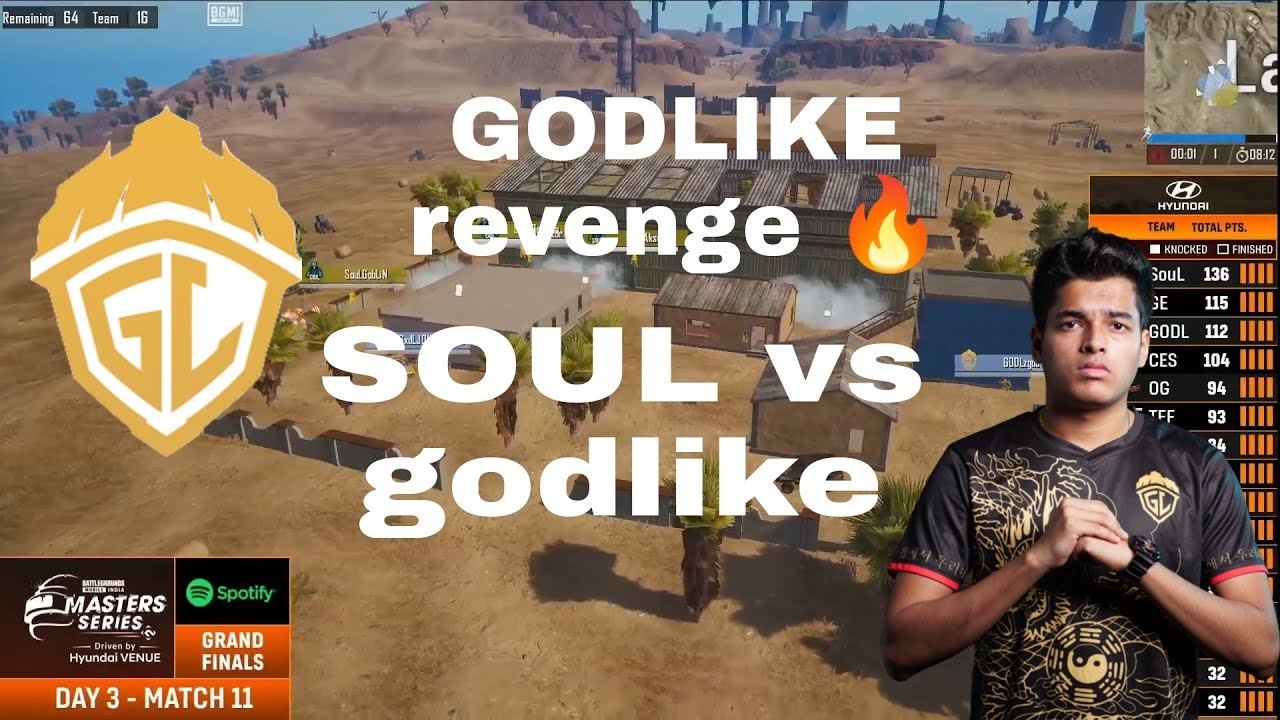 GODLIKE 💛 VS SOUL 🚀 || GODLIKE REVENGE 🔥🥶||BGMS FINALS|| NODWIN LAN ...