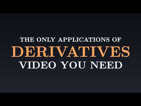 The Only Calc 1 Applications of Derivatives Video You Need