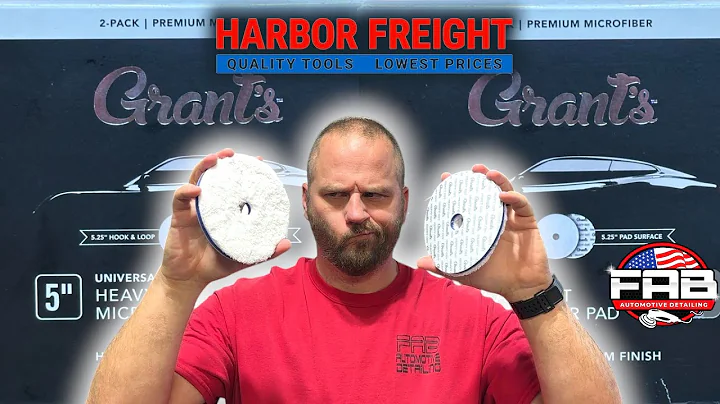 New Harbor Freight Grant's Microfiber Cutting Pad 2 Pack for Only $10! Are They Any Good?