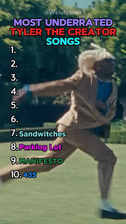 Most Underrated Tyler, The Creator #tylerthecreator #rap #underrated #chromakopia #top10 #yt #igor