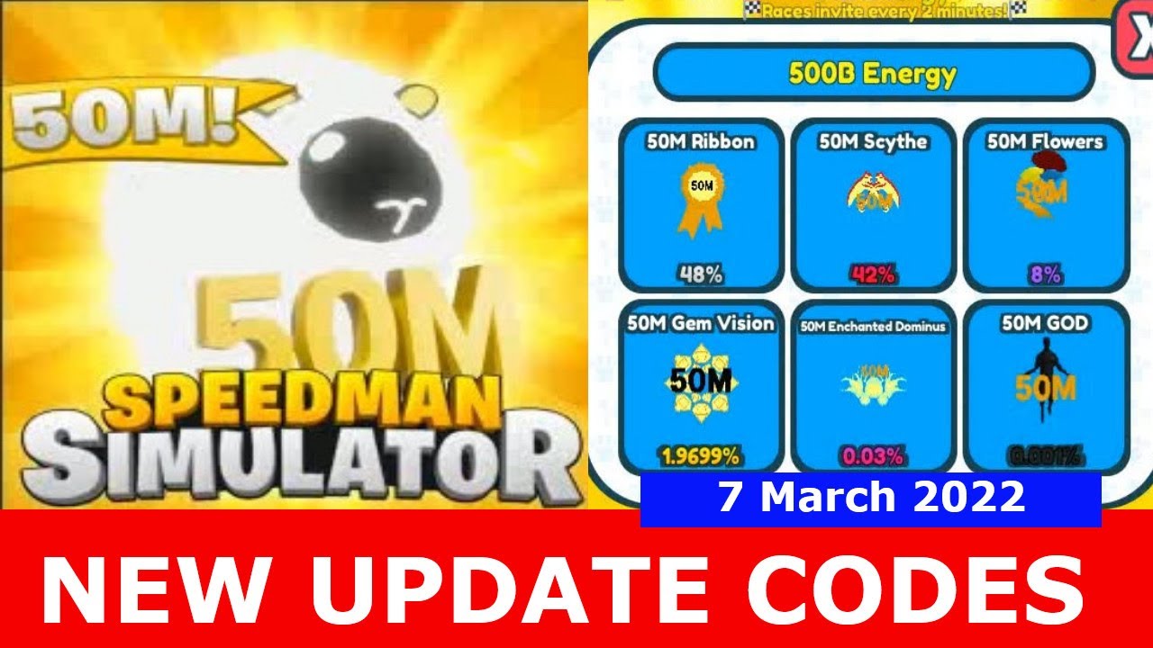 new-update-codes-50m-event-speedman-simulator-roblox-7-march-2022-youtube