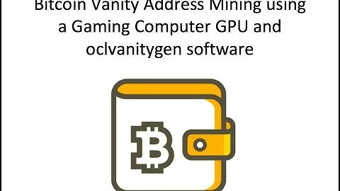 Bitcoin Vanity Address Mining Using Gaming GPU Computer oclvanitygen software