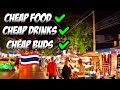 Cheap food cheap drinks cheap buds  solo travel in bangkok thailand