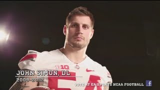 Ohio State DE John Simon wants your NCAA Football 14 Cover Vote!