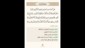السراج في بيان غريب القران سورة الذاريات 6 مع تلاوة الشيخ سعد الغامدي