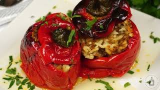 картинка: Сочни чушки със страхотен вкус. ПЪЛНЕНИ ЧУШКИ С МЕСО, ОРИЗ И ДОМАТИ