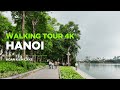 Hanoi Walking Tour in 4K | Hoan Kiem Lake area