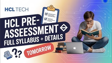HCL Tech Pre-Assessment Explained | Syllabus, Purpose & Details | Crack HCL TCS Infosys MAANG