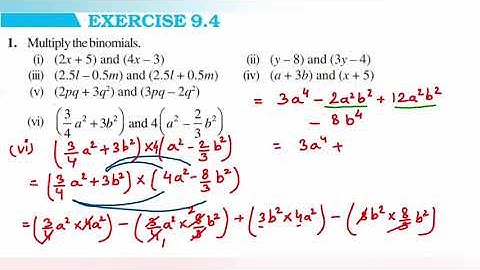1Q Exercise 9.4 class 8 Maths - Algebraic expression and identities.| Axiom 1729| Ncert class
