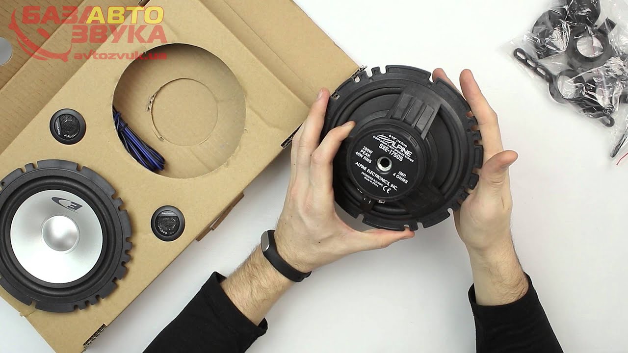 Автоакустика Alpine SXE-1750s 2-полосная компонентная АС