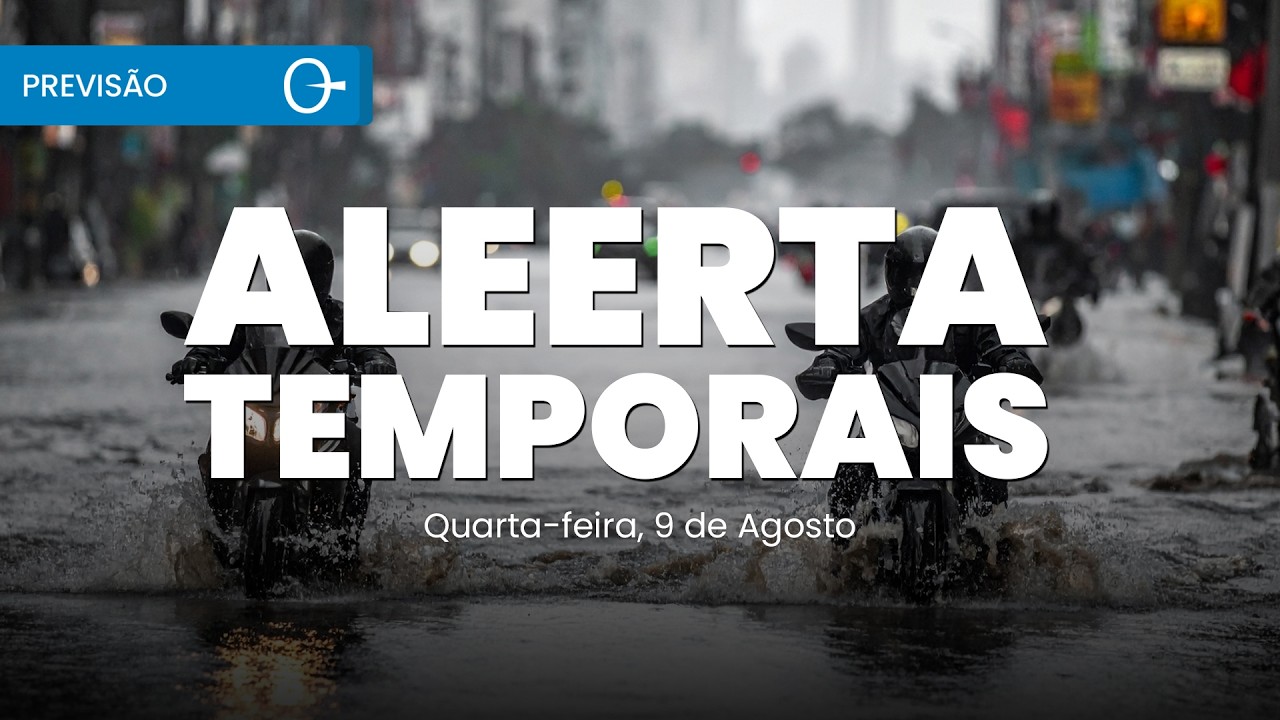 Alerta de temporais no Sul e Sudeste nesta quarta-feira | Previsão do tempo 09/09/2026