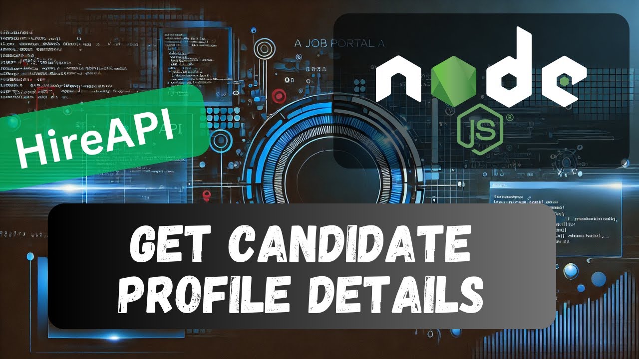 28. Get Single Candidate and get all Profile details using Get Request in Node API Project
