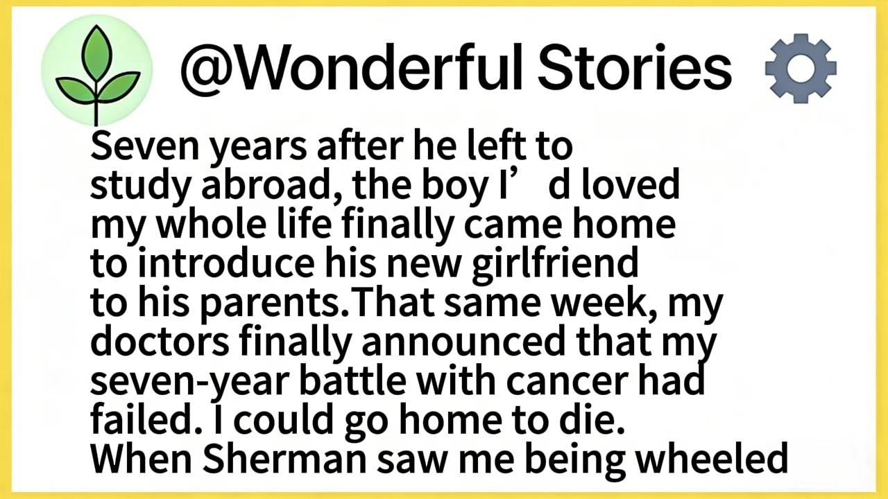 Seven years after he left to study abroad, the boy I’d loved my whole life finally came home to