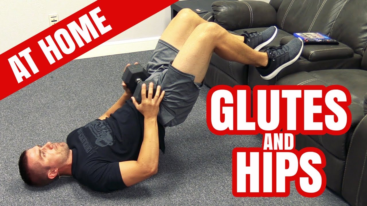 hip thrusts for glutes at home youtube