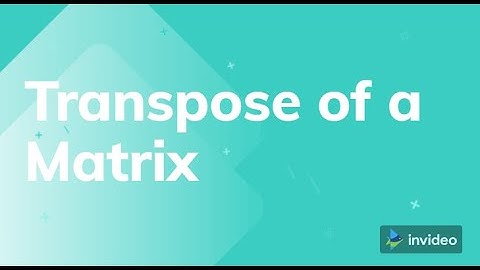 C Program to Find Transpose of a Matrix