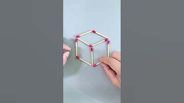 Can you move three matchsticks to form three triangles? #Puzzles #IQ #iqtest