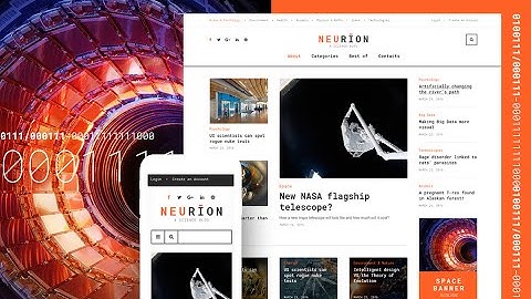 Science Responsive Website Template #60023