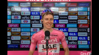 Cycling  Giro d'Italia 2024  Stage 8  Tadej Pogacar : 'I wasn't expecting this today...'
