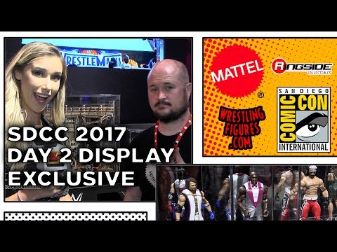 WWE SDCC 2017 - DAY 2 Figure Display! - NEW Wrestling Figures San Diego Comic Con