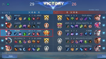 MLBB Epic Comeback GG WP Highlights Mobile Legend ZHASK Gameplay #6 MVP Ranked Mode 14-2-7